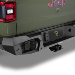 Go Rhino 20-26 Jeep Gladiator JT Crew Cab Trailline Rear Full Width Bumper - Tex. Blk