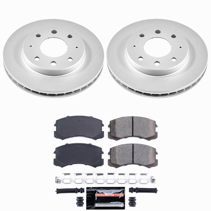 Power Stop 02-07 Mitsubishi Lancer Front Z23 Coated Brake Kit - product image