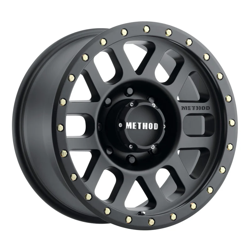 Method MR309 Grid 18x9 0mm Offset 8x180 130.81mm CB Matte Black Wheel - product image