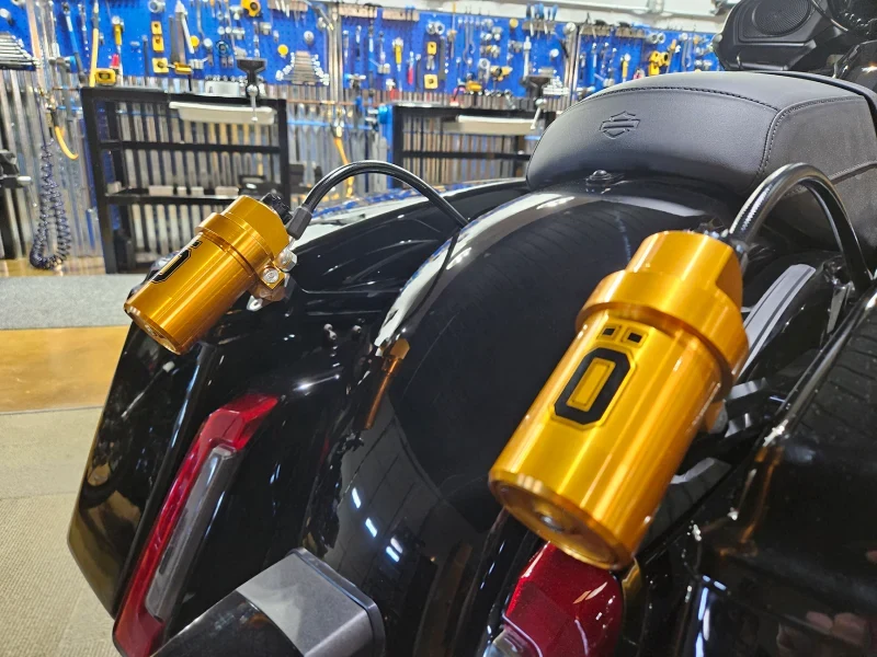 Ohlins 14-25 Harley FL Touring STX 36 Twin Blackline 12in Stiffer Spring Shocks - product image