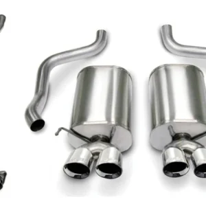 Corsa 06-08 Chevrolet Corvette C6 (A/T) 2.5in Sport Cat-Back Exhaust - 3.5in Black Twin Tips - product image