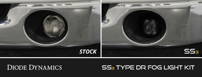 Diode Dynamics 02-08 Dodge Ram 1500/2500/3500 SS3 Fog Light Kit - Yellow Pro - product image
