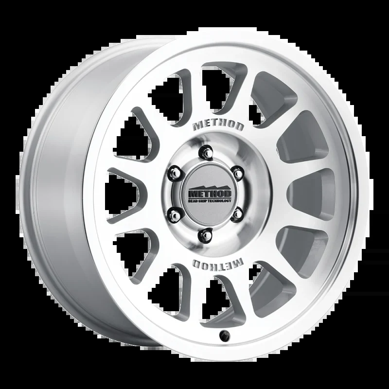 Method MR703 Bead Grip 20x9 -12mm Offset 5x5 71.5mm CB - Machined Clear Coat - product image