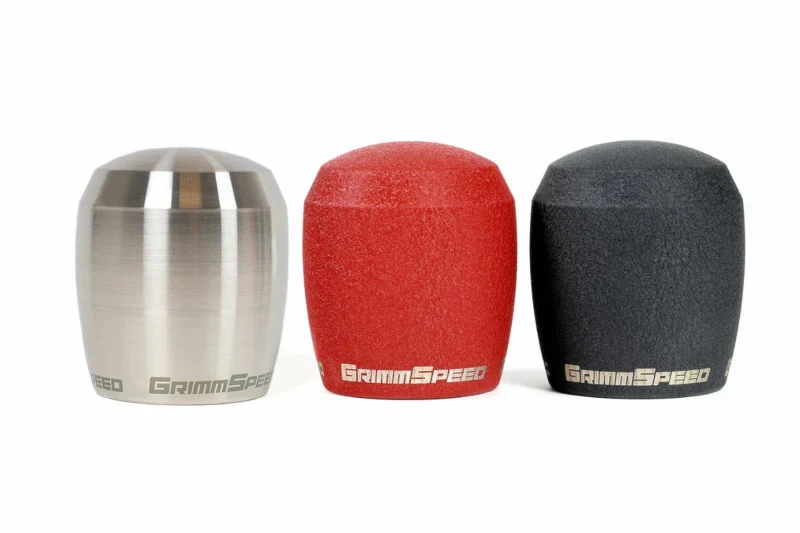GrimmSpeed Stubby Shift Knob Stainless Steel (Raw) - M12x1.25 - product image