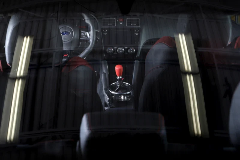 GrimmSpeed Shift Knob Stainless Steel - Subaru 5 Speed and 6 Speed Manual Transmission - Red - product image