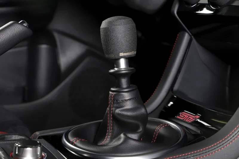 GrimmSpeed Stubby Shift Knob Stainless Steel Black - M12x1.25 - product image