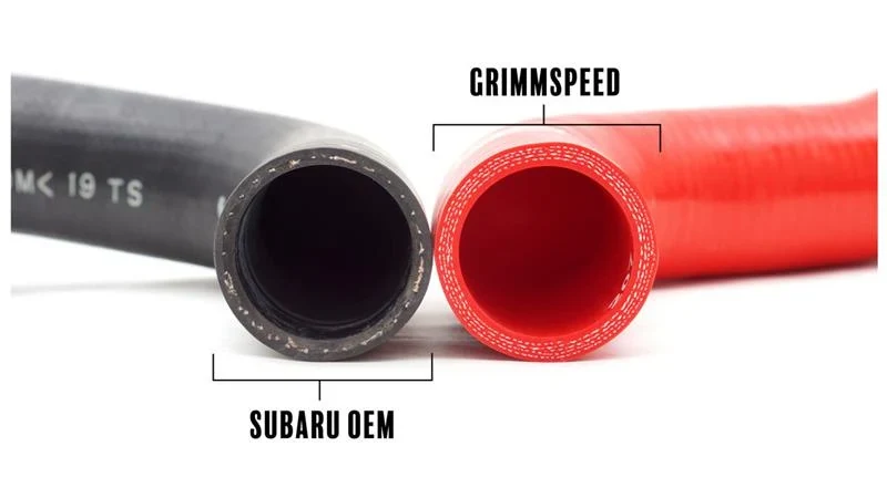 GrimmSpeed 04-08 Subaru Forester XT Radiator Hose Kit - Red - product image