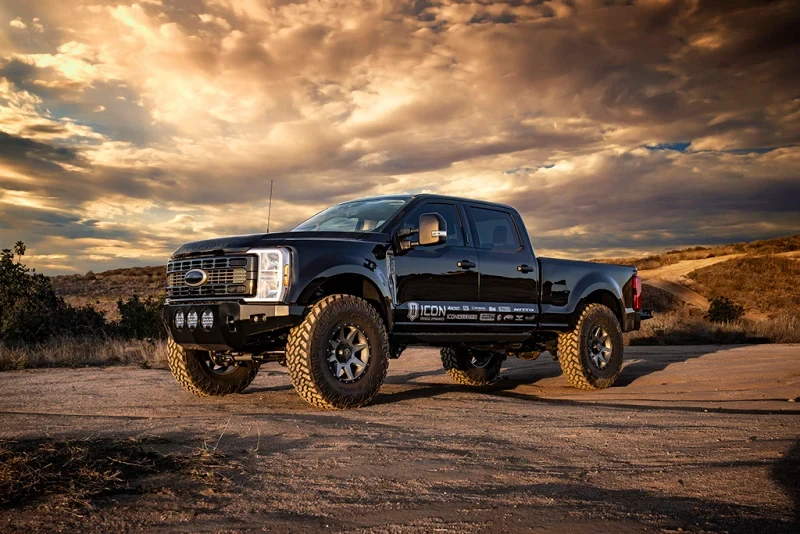 ICON 23-24 Ford F-250/F-350 SD 4WD Front 2.0 Aluminum Series Remote Reservoir Shock - 4.5in Lift - product image