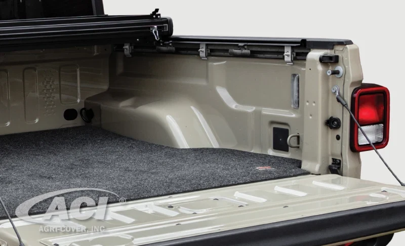 Access 2020+ Jeep Gladiator 5ft Bed (w/ Trail Rails) LOMAX Tri-Fold Cover - Urethane Carbon Fiber - product image