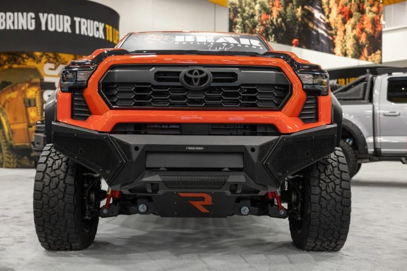 Go Rhino 24-26 Toyota Tacoma (4dr) (w/o TRD Skid Plate) Element Front Bumper w/ Power Bar - Tex. Blk - product image