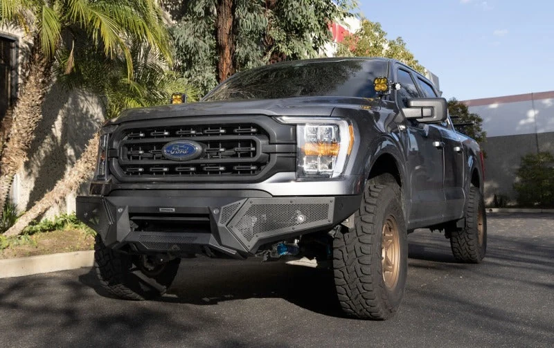 Go Rhino 21-23 Ford F-150 (4dr) Element Front Bumper w/ Power Bar - Tex. Blk - product image