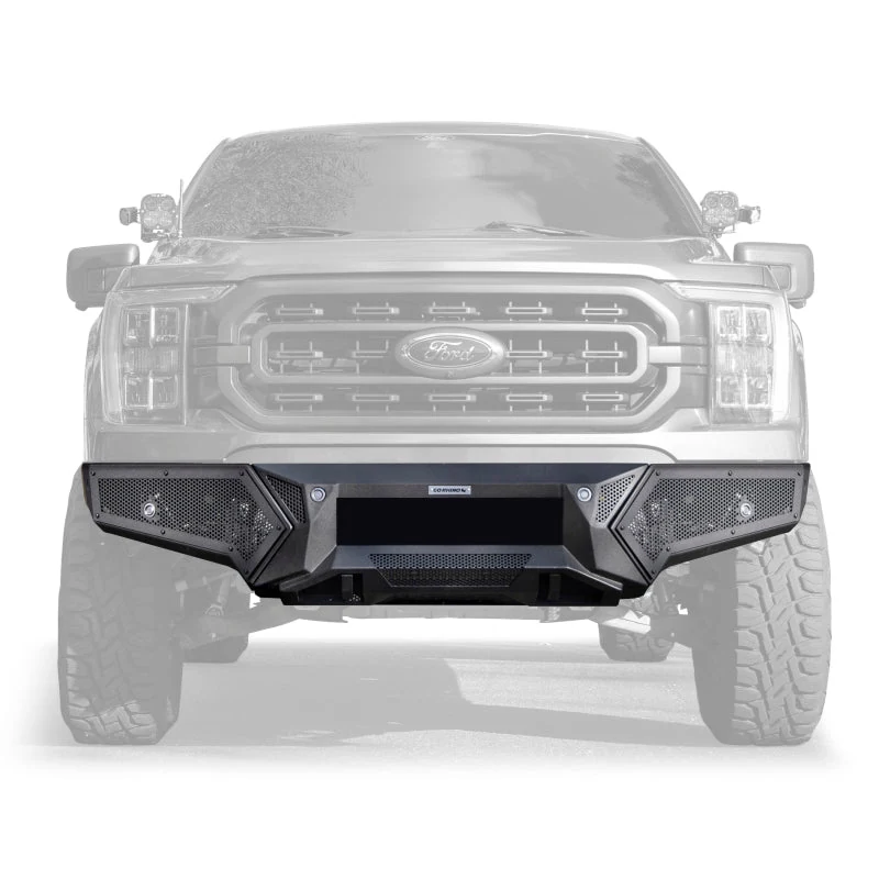 Go Rhino 21-23 Ford F-150 (4dr) Element Front Bumper w/ Fixed Light Bar Mount - Tex. Blk - product image