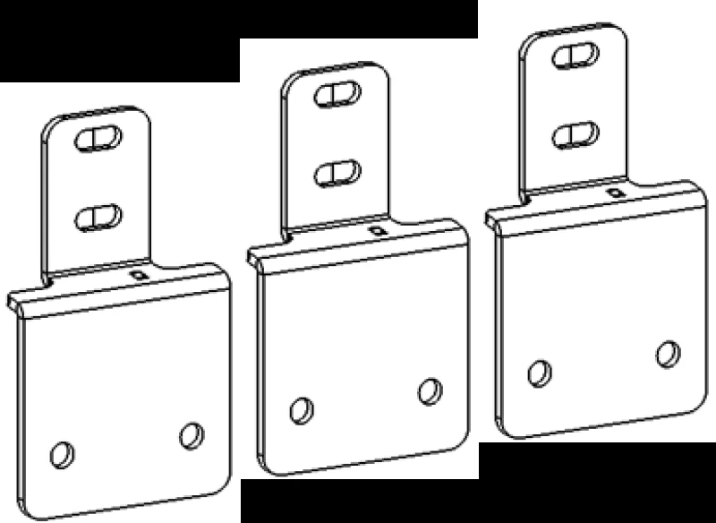 Go Rhino 05-26 Nissan Frontier (4dr) Dominator Xtreme Side Step Mounting Brackets - Tex. Blk - product image