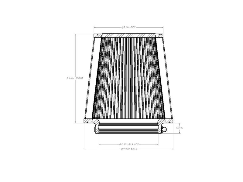 aFe Magnum FORCE Intake Replacement Air Filter w/ D2 Dura-Dry Media 6in F x9in B x7in T x9in H - product image