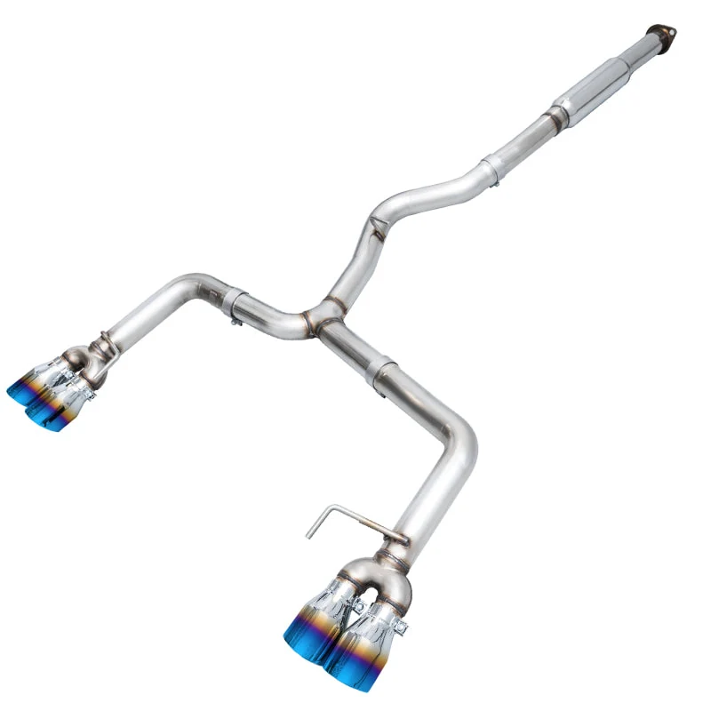 AWE Tuning 12-14 Subaru WRX STI Sedan Track Edition Exhaust - Vapor Blue Quad Tips (102mm) - product image