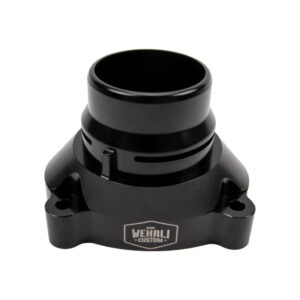 Wehrli 11-25 Ford Power Stroke 6.7L Billet Aluminum Thermostat Housing - Black Anodized - product image