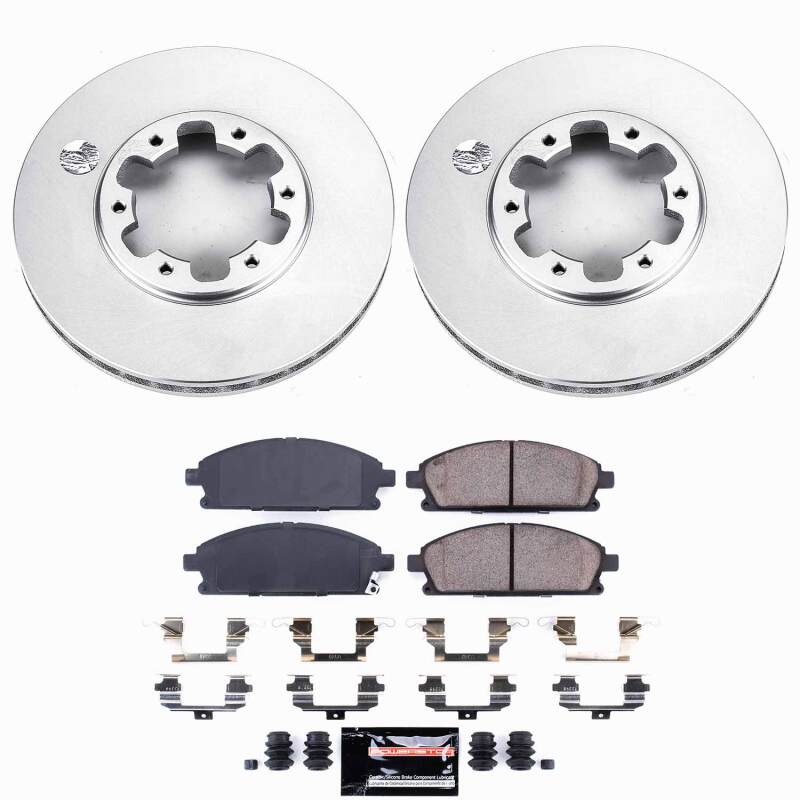 Power Stop 96-98 Nissan Pathfinder Front Z23 Coated Brake Kit - product image