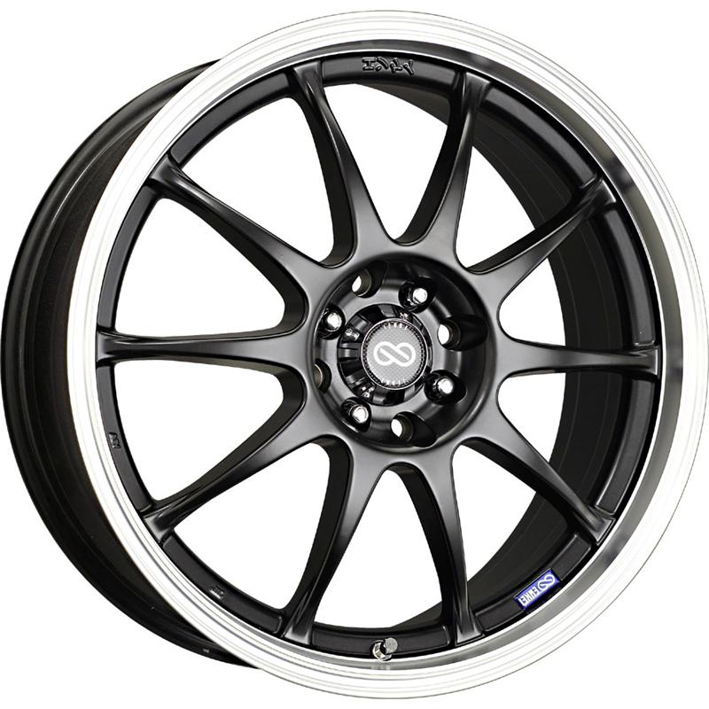 Enkei J10 18X7.5 5x108/115 38mm Offset 72.6mm Bore Black Wheel (MOQ 40) - product image