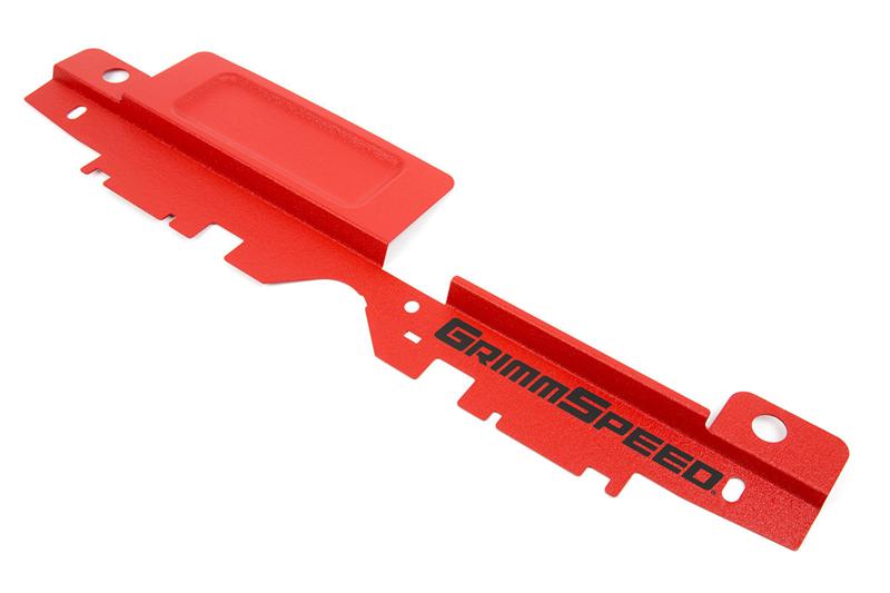 GrimmSpeed 05-09 Subaru Legacy/Outback Radiator Shroud w/Tool Tray - Textured Red - product image
