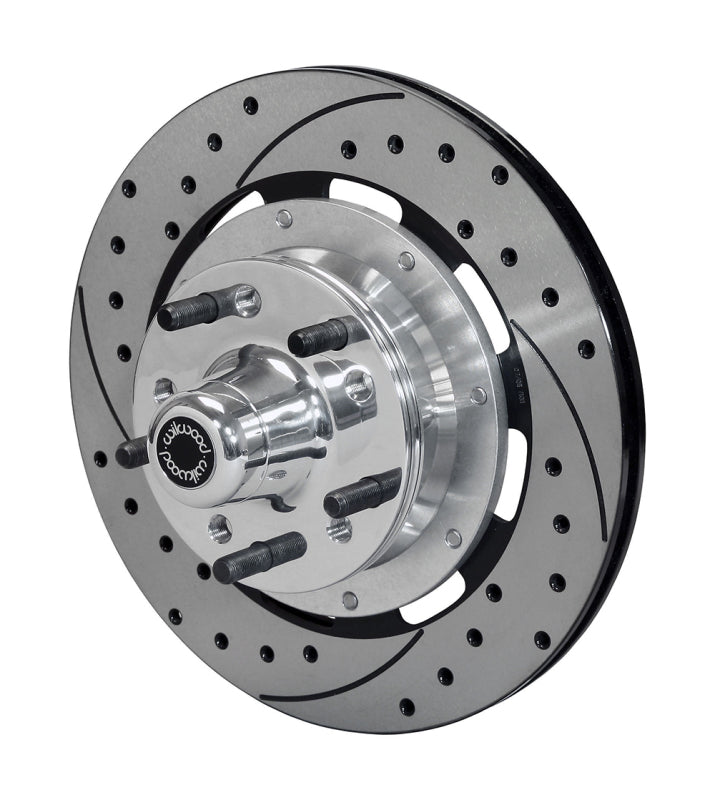 Wilwood kit hub granada 75-80 polish hub 12.19 rotor vented drilled - product image