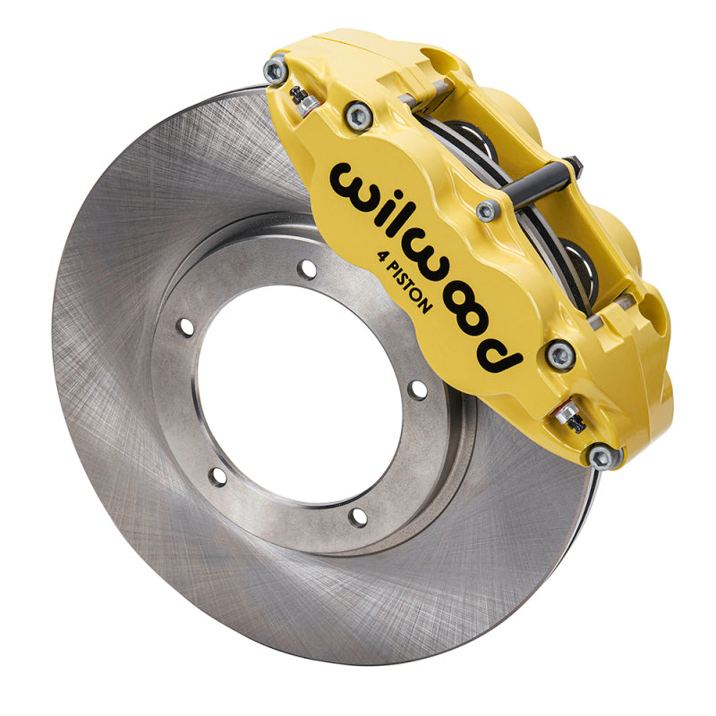 Wilwood kit front FNSL4R PORS 911 1984- 89 3.5 MT 11.10X.95 rotor yellow W/LINES - product image