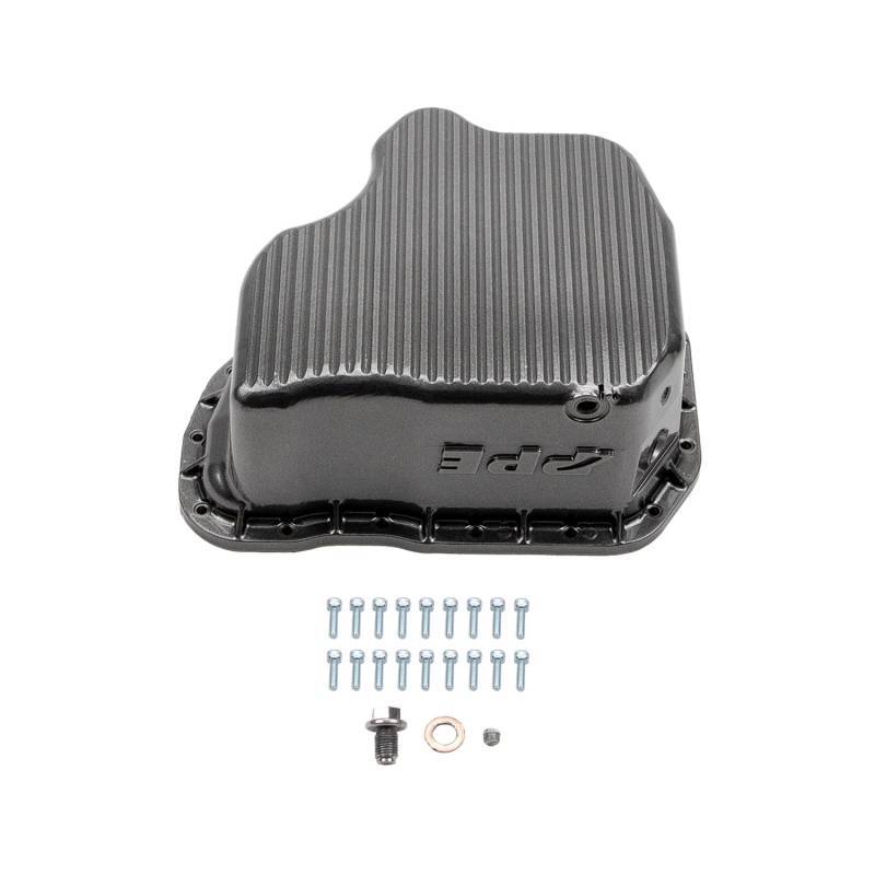 Wehrli 01-10 GM Duramax WCFab X PPE High Capacity Aluminum Oil Pan - Sparkle Bomber Orange - product image