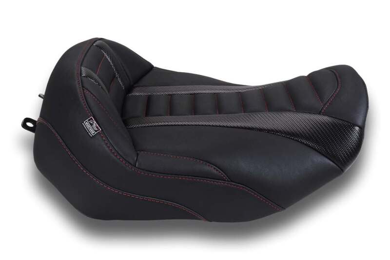 Mustang 23-26 Harley CVO Road Glide, Street Glide, Deluxe T Solo Blk w Dark Cherry Thread - product image