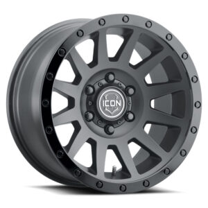 ICON Compression 18x9 / 5x5 / -12mm / 4.5in BS Double Black Wheel