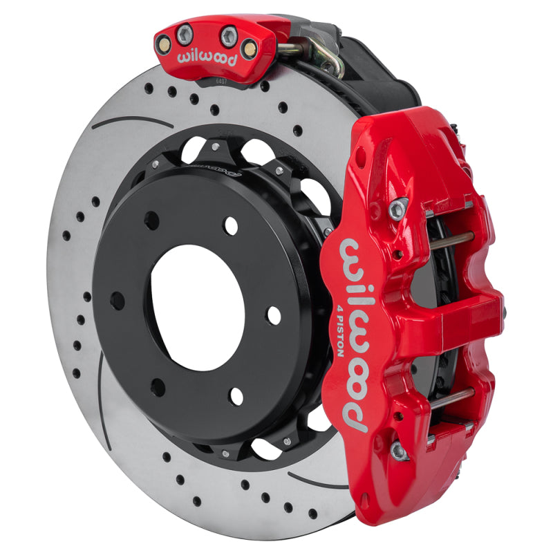 Wilwood kit rear EPB AERO4 C10/K10 1963-87/K5 blazer 1969-91 6 lug 2.46 14.00 drill red - product image