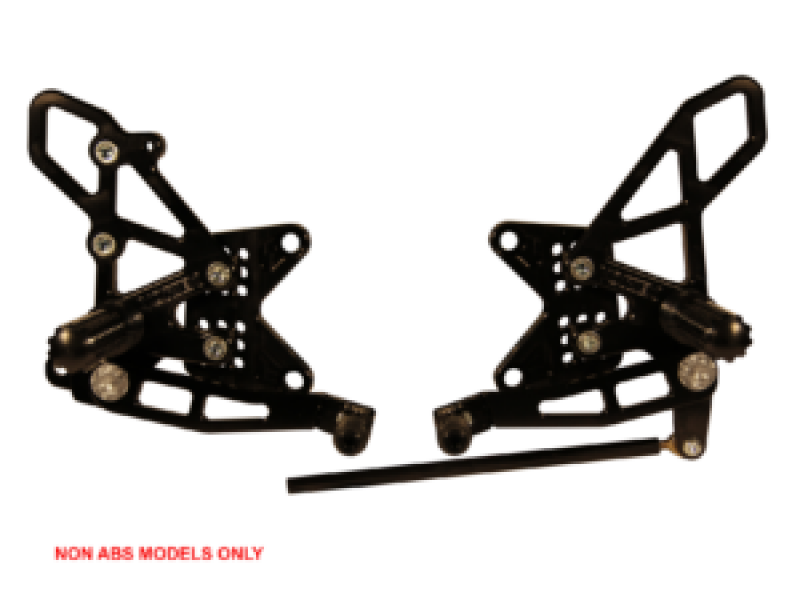 Vortex Racing 11-15 Kawasaki ZX-10R Ninja ZX1000 Rear Set- Black - product image
