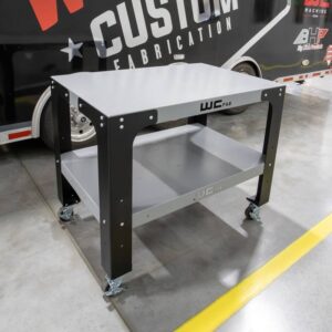 Wehrli Modular Steel Work Bench Top/Shelf Kit - 32in x 48in x .120in Thick (Grey & Raw Steel)