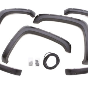 Lund 07-13 GMC Sierra 1500 RX-Rivet Style Smooth Elite Series Fender Flares - Black (4 Pc.)