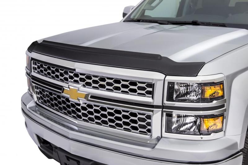 AVS 16-18 Nissan Titan XD Aeroskin II Textured Low Profile Hood Shield - Black - product image