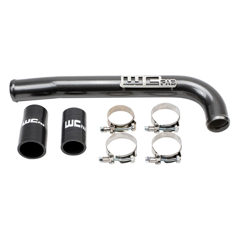 Wehrli 03-09 Cummins 5.9L/6.7L Upper Coolant Pipe - Flat Black - product image