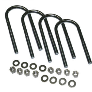 Superlift U-Bolt 4 Pack 1/2x3-1/4x7 - Round w/ Hardware