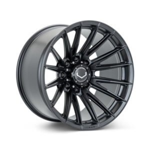 Vossen HFX-2 20x10 - 8x180 - ET18 - Super Deep Face - 124.3 - Satin Black Wheel