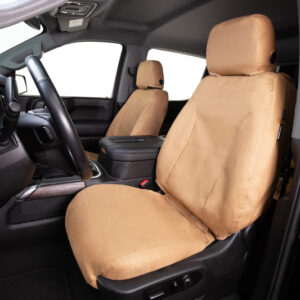 Covercraft 10-15 Mercedes-Benz Sprinter Polycotton SeatSaver Custom Front Row Seat Covers -Tan