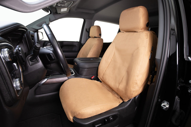 Covercraft 15-26 Ford Transit Polycotton SeatSaver Custom Second Row Seat Covers-Tan - product image