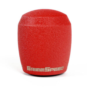 GrimmSpeed Stubby Shift Knob Stainless Steel Red - M12x1.25 - product image