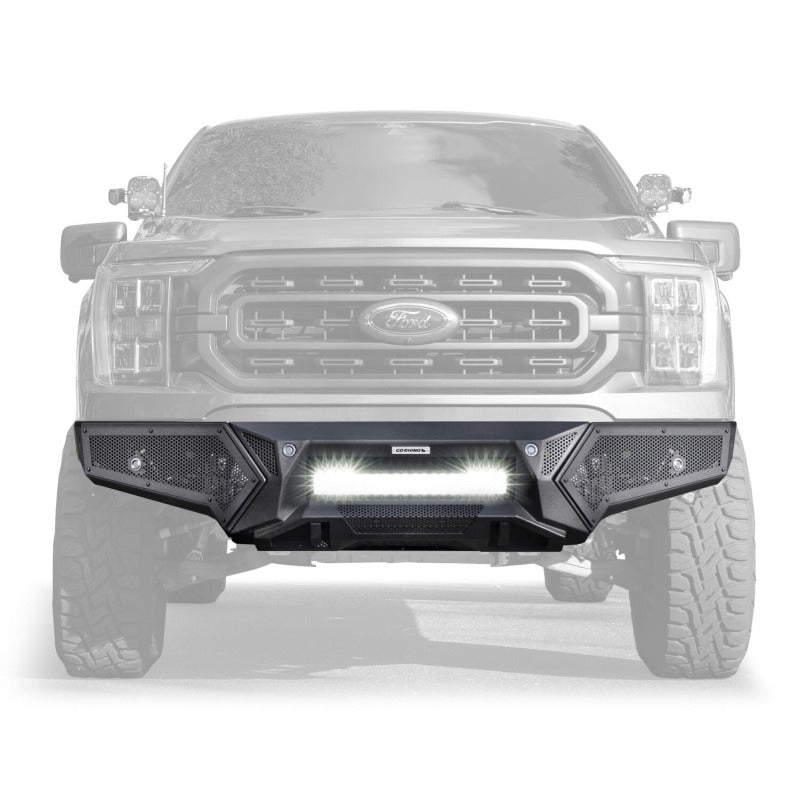 Go Rhino 21-23 Ford F-150 (4dr) Element Front Bumper w/ Power Bar - Tex. Blk - product image