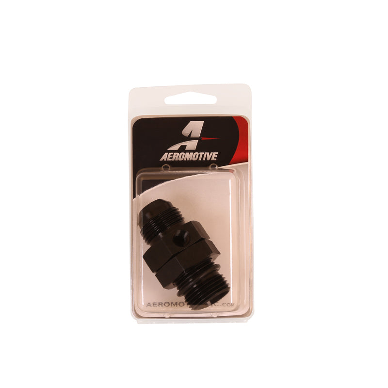 Aeromotive ORB-12 to AN-12 In-Line Gauge Adapter - product image