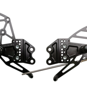Vortex Racing 04-05 Kawasaki ZX-10R Ninja Adjustable Rearsets- Black
