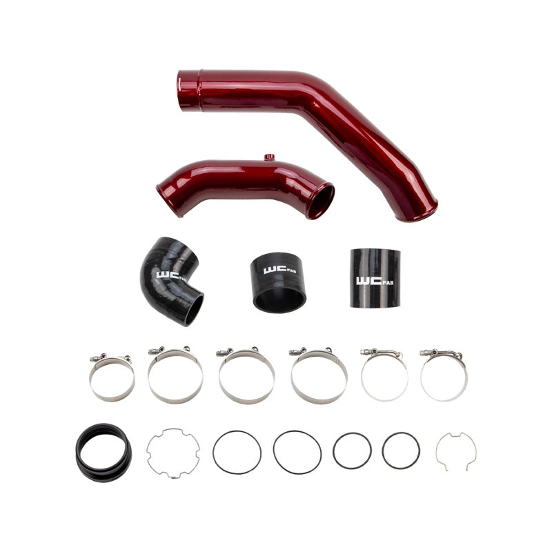 Wehrli 17-25 Ford Power Stroke 6.7L High Flow Intercooler Pipe Kit - Fine Texture Black - product image