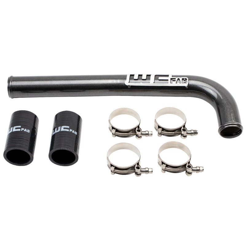 Wehrli 10-18 Cummins 6.7L Upper Coolant Pipe - Cat Yellow - product image