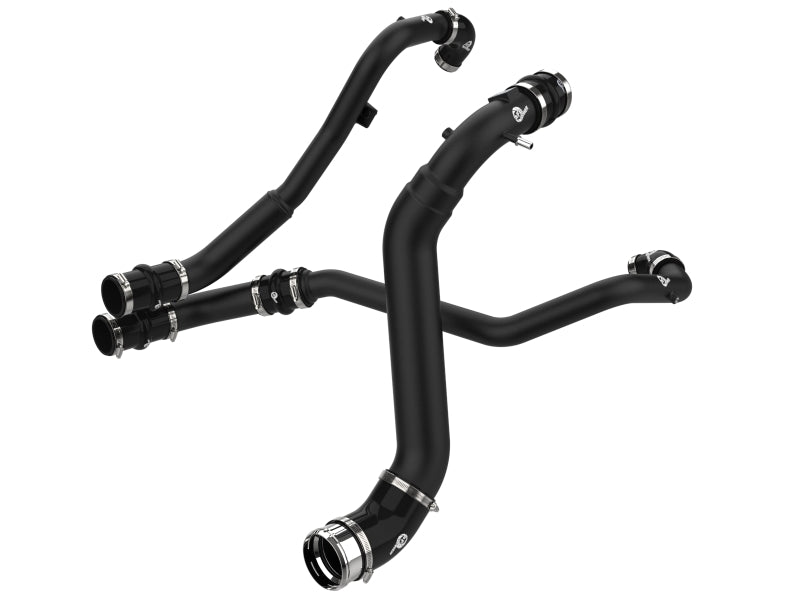 aFe BladeRunner Aluminum Hot and Cold Charge Pipe Kit Black Ford F-150 24-26 V6-2.7L (tt) - product image