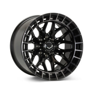Vossen HFX-1 20x10 - 8x180 - ET18 - Super Deep Face - 124.3 - Tinted Gloss Black Wheel