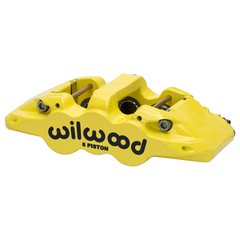 Wilwood caliper AERO6 1.62/1.12/1.12 1.25 rotor R/H yellow - product image