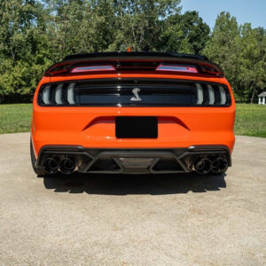 Corsa 20-22 Ford Mustang GT500 3.0in Dual Rear Exit Catback w/ Twin 5.0in Black Slash Cut Pro Tips