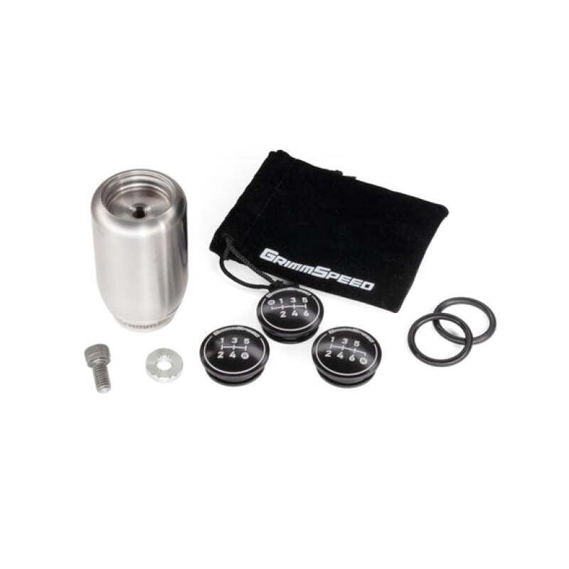 GrimmSpeed Swap-Top Weighted Piston Shift Knob - Stainless Steel - product image