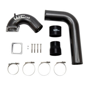 Wehrli 03-07 Cummins 5.9L 3.5in Intake Horn & Driver Intercooler Pipe - Bengal Silver